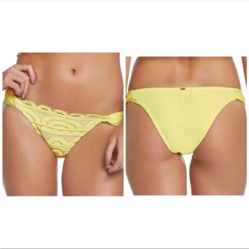 NWT Pilyq Sol - Lace Fanned  Full Bikini Bottoms